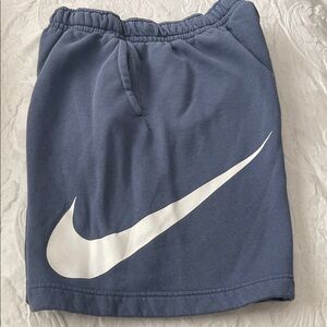 Nike Blue Men’s  Shorts with White Swoosh